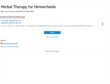 Tablet Screenshot of byebyehemorrhoids.blogspot.com