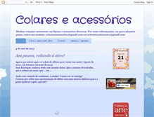Tablet Screenshot of colareseacessorios.blogspot.com