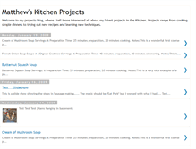 Tablet Screenshot of matthewskitchenprojects.blogspot.com