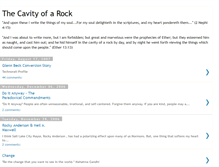 Tablet Screenshot of cavityofarock.blogspot.com