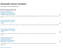 Tablet Screenshot of bluetoothstereoheadsetslist.blogspot.com