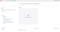 Desktop Screenshot of aplicacion-del-redox.blogspot.com