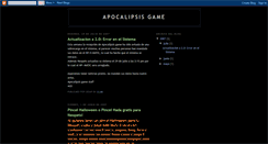 Desktop Screenshot of apocalipsisgame.blogspot.com