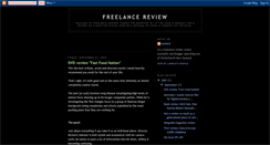 Desktop Screenshot of freelancereview.blogspot.com