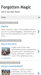 Mobile Screenshot of forgotten-magic.blogspot.com