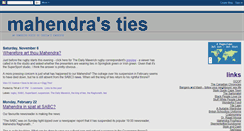 Desktop Screenshot of mahendras-ties.blogspot.com