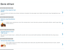Tablet Screenshot of devieafriani.blogspot.com