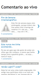 Mobile Screenshot of comentarioaovivo.blogspot.com
