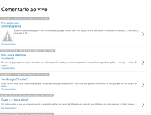 Tablet Screenshot of comentarioaovivo.blogspot.com