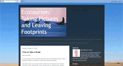 Desktop Screenshot of ecotourismleavingfootprints.blogspot.com