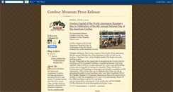 Desktop Screenshot of cowboymuseumpressrelease.blogspot.com