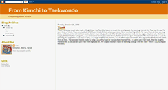 Desktop Screenshot of fromkimchitotaekwondo.blogspot.com