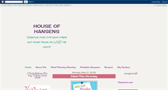 Desktop Screenshot of houseofhansens.blogspot.com
