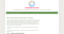Desktop Screenshot of informationandtricks.blogspot.com
