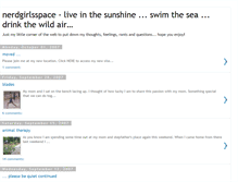 Tablet Screenshot of nerdgirlsspace.blogspot.com