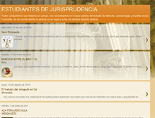 Tablet Screenshot of estudiantesdejurisprudencia.blogspot.com
