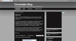 Desktop Screenshot of christelijke-blog.blogspot.com