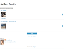 Tablet Screenshot of mallard-family.blogspot.com