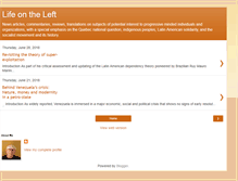 Tablet Screenshot of lifeonleft.blogspot.com