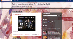 Desktop Screenshot of beingteenisoverrated.blogspot.com