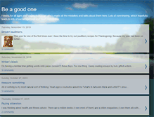 Tablet Screenshot of be-a-good-one.blogspot.com