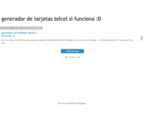 Tablet Screenshot of generador-saldo-telcel.blogspot.com