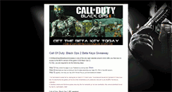 Desktop Screenshot of codblackops2betakeysgiveaway.blogspot.com