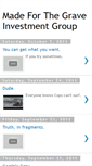 Mobile Screenshot of madeforthegrave.blogspot.com