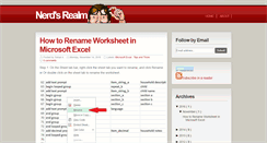 Desktop Screenshot of nerdsrealm.blogspot.com
