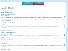 Tablet Screenshot of nerdsrealm.blogspot.com
