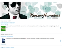 Tablet Screenshot of kenzo-nameless.blogspot.com