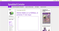 Desktop Screenshot of igualdadcoruna.blogspot.com