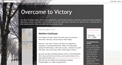 Desktop Screenshot of overcome-to-victory.blogspot.com