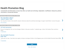 Tablet Screenshot of healthpromotionblog.blogspot.com