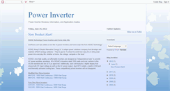 Desktop Screenshot of powerinverter.blogspot.com