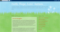 Desktop Screenshot of faith-hope-love-autism.blogspot.com