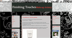 Desktop Screenshot of finishingtouchesmakeupartistry.blogspot.com