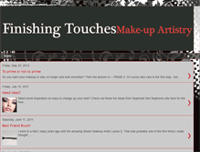 Tablet Screenshot of finishingtouchesmakeupartistry.blogspot.com