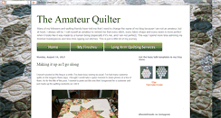 Desktop Screenshot of amateurquilter.blogspot.com