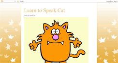 Desktop Screenshot of learntospeakcat.blogspot.com