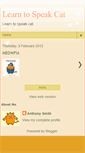 Mobile Screenshot of learntospeakcat.blogspot.com