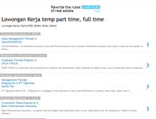 Tablet Screenshot of lowongankerja-temp.blogspot.com