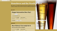 Desktop Screenshot of homebrewandtheworldofbeer.blogspot.com