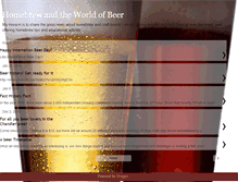 Tablet Screenshot of homebrewandtheworldofbeer.blogspot.com