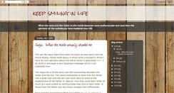 Desktop Screenshot of keepsmilinginlife.blogspot.com