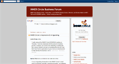 Desktop Screenshot of innercircleforum.blogspot.com