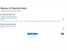 Tablet Screenshot of beautyofclassicalmusic.blogspot.com