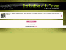 Tablet Screenshot of basilicasaintteresa.blogspot.com