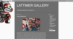 Desktop Screenshot of lattimergallery.blogspot.com