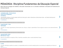 Tablet Screenshot of fundamentoseducacaoespecial-pedagogia.blogspot.com
